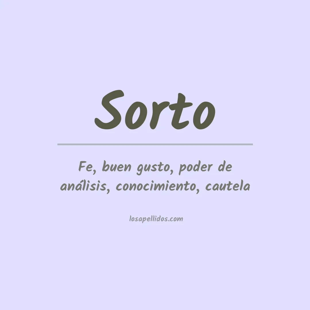Apellido Sorto