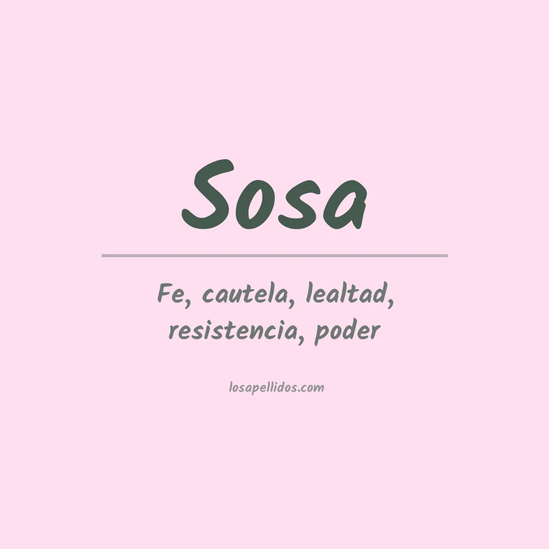 Apellido Sosa