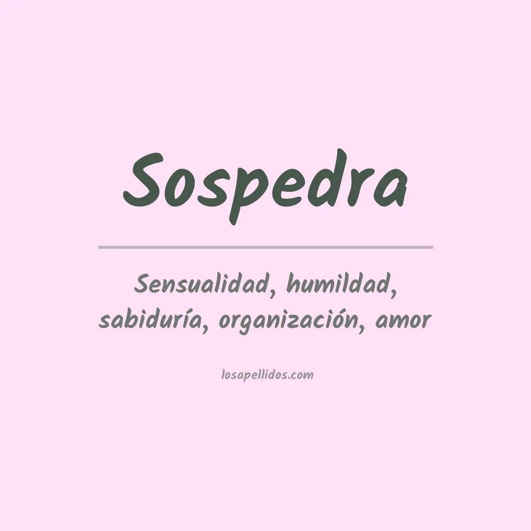 Apellido Sospedra