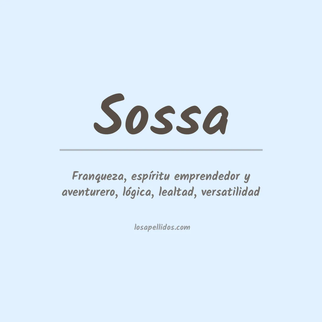 Apellido Sossa