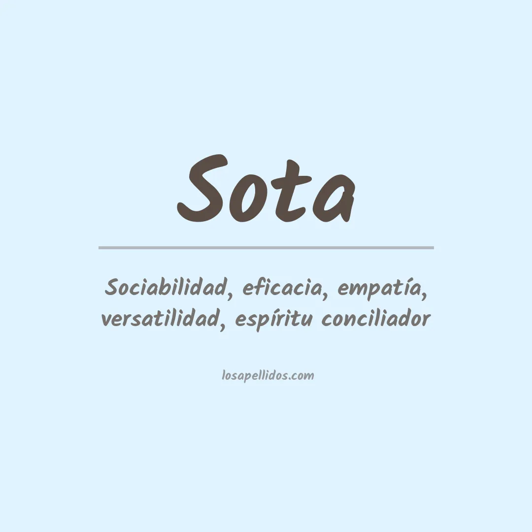 Apellido Sota