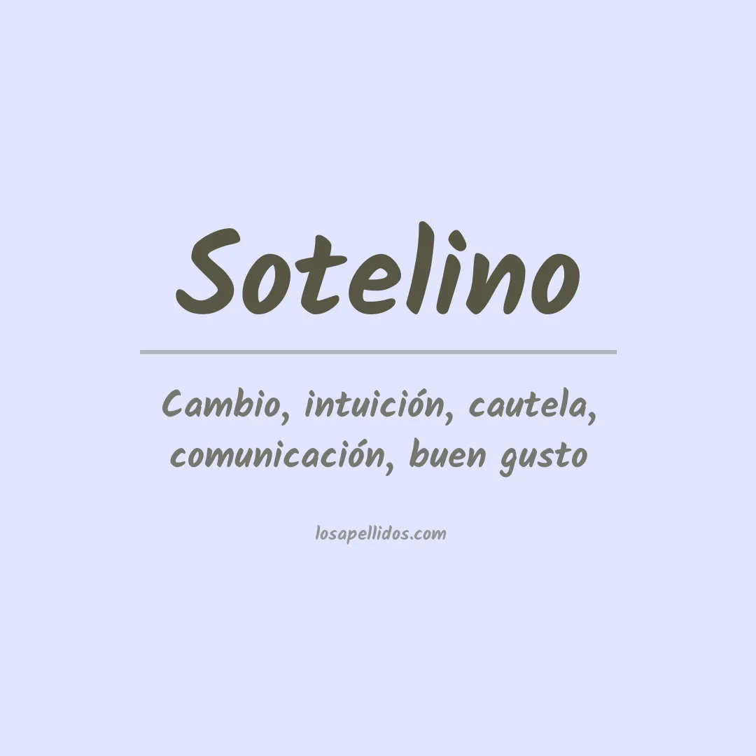 Apellido Sotelino