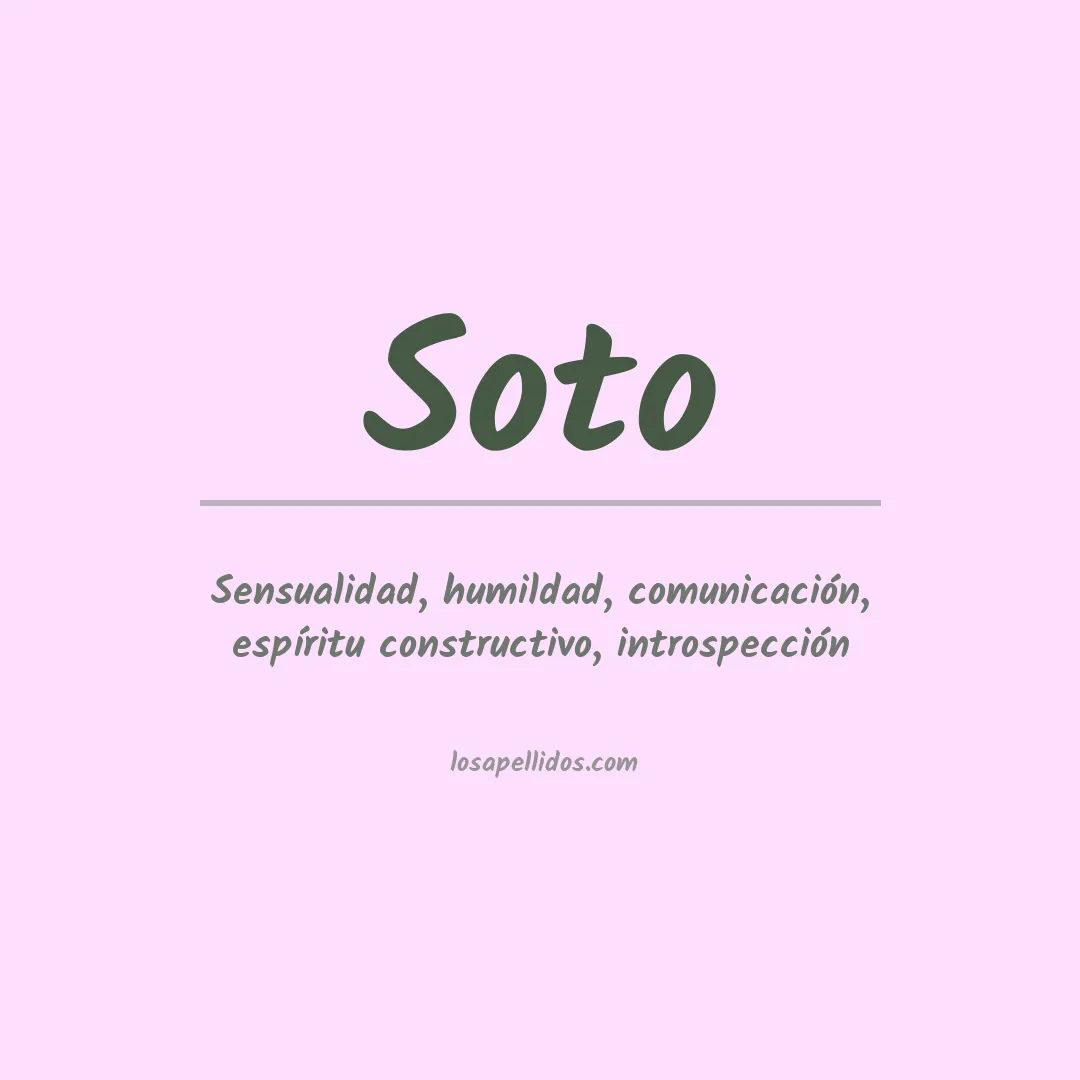 Apellido Soto