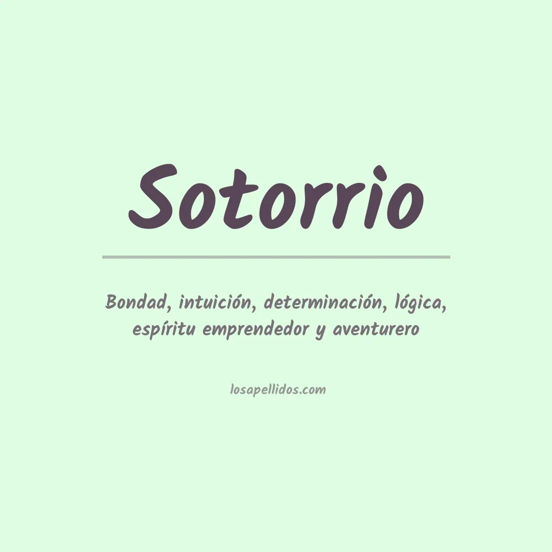 Significado del Apellido Sotorrio