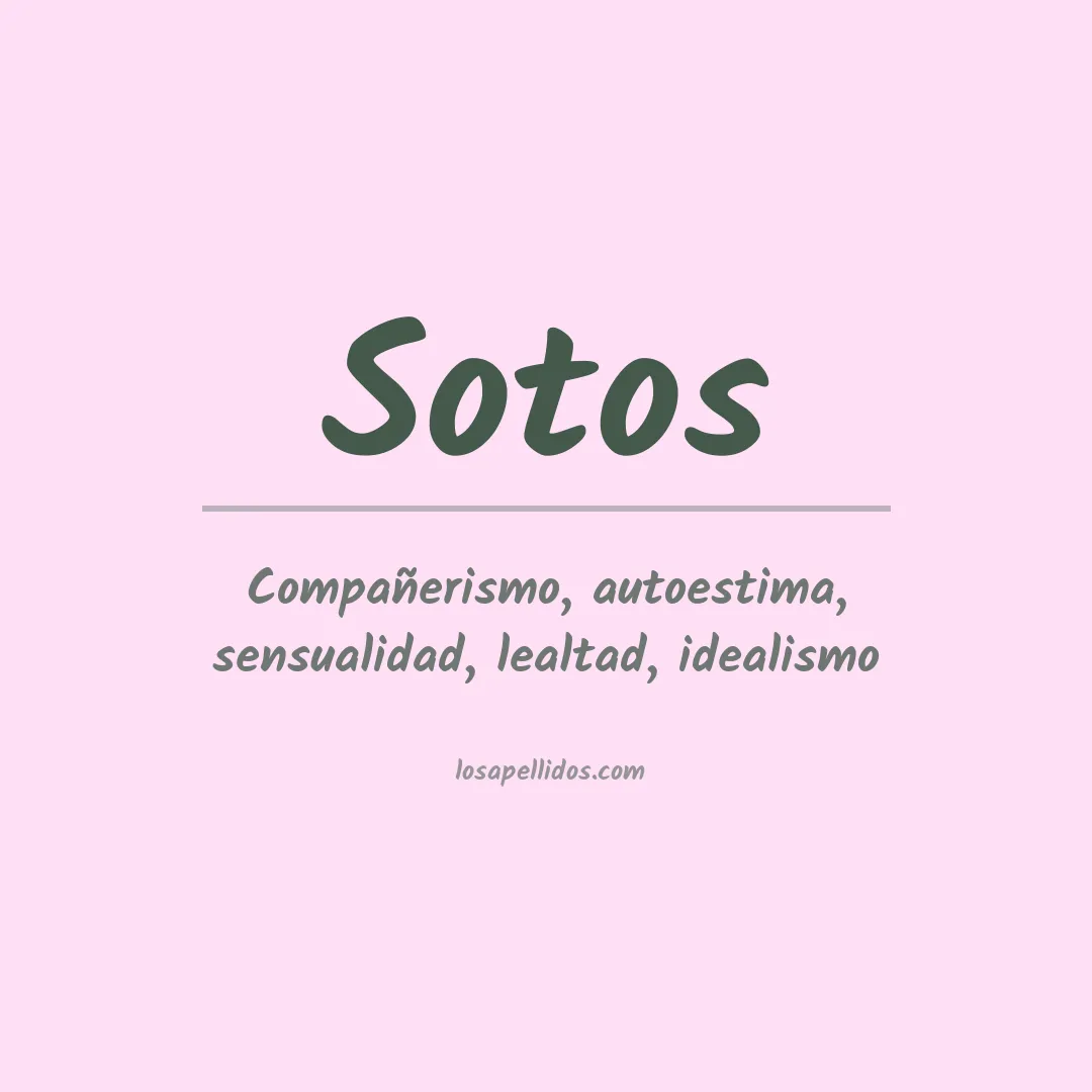 Apellido Sotos