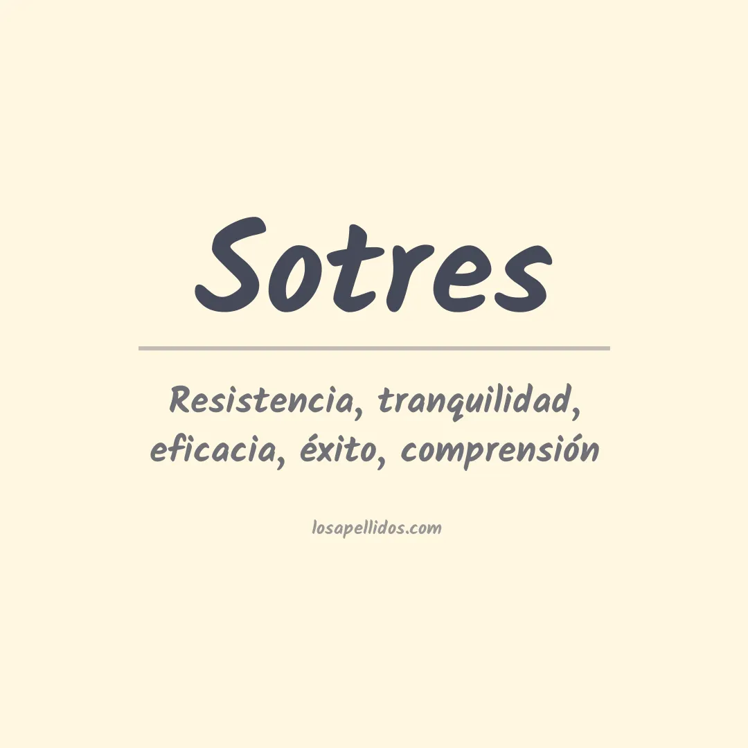 Apellido Sotres