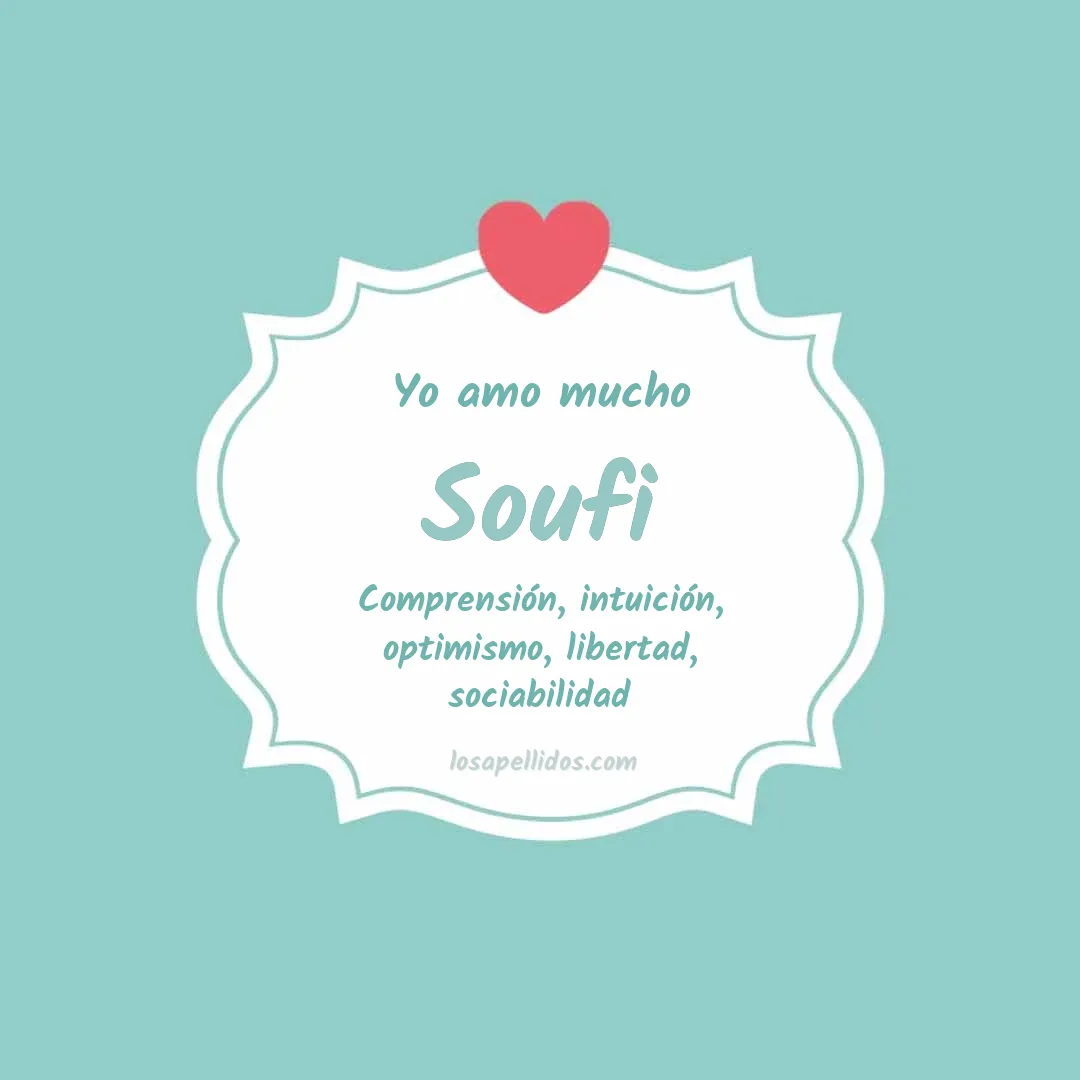 Yo amo mucho Soufi