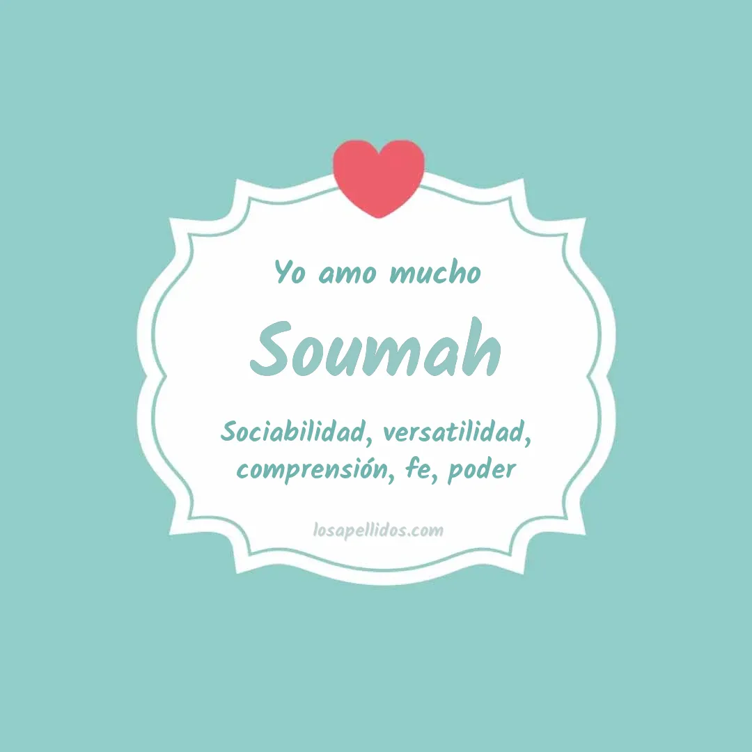 Yo amo mucho Soumah