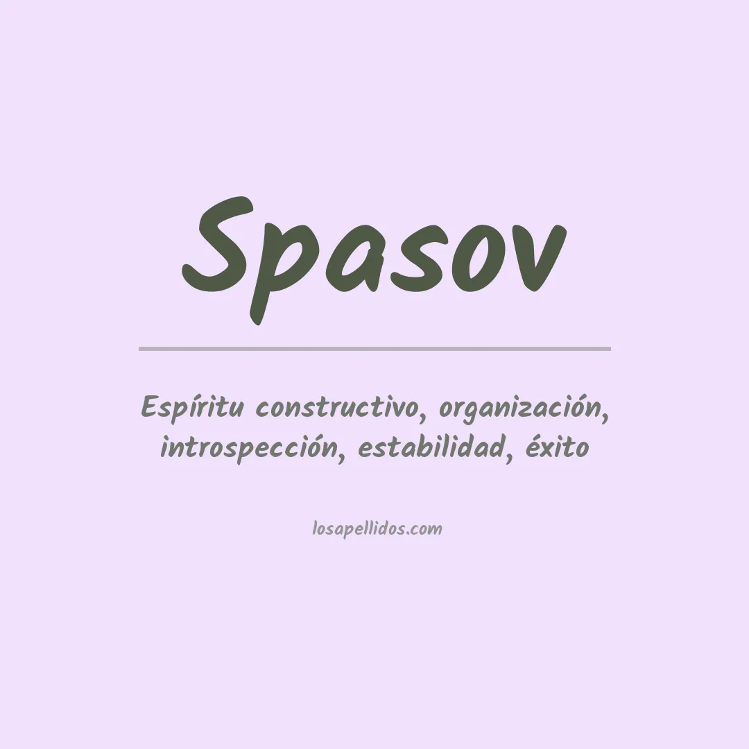 Apellido Spasov