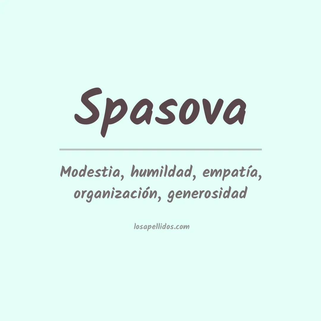 Apellido Spasova