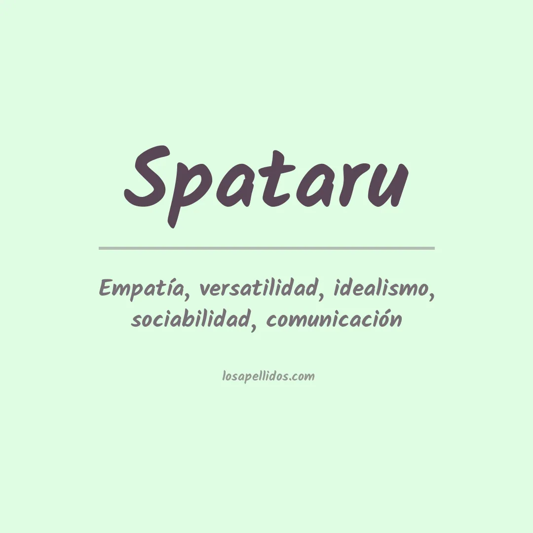 Apellido Spataru