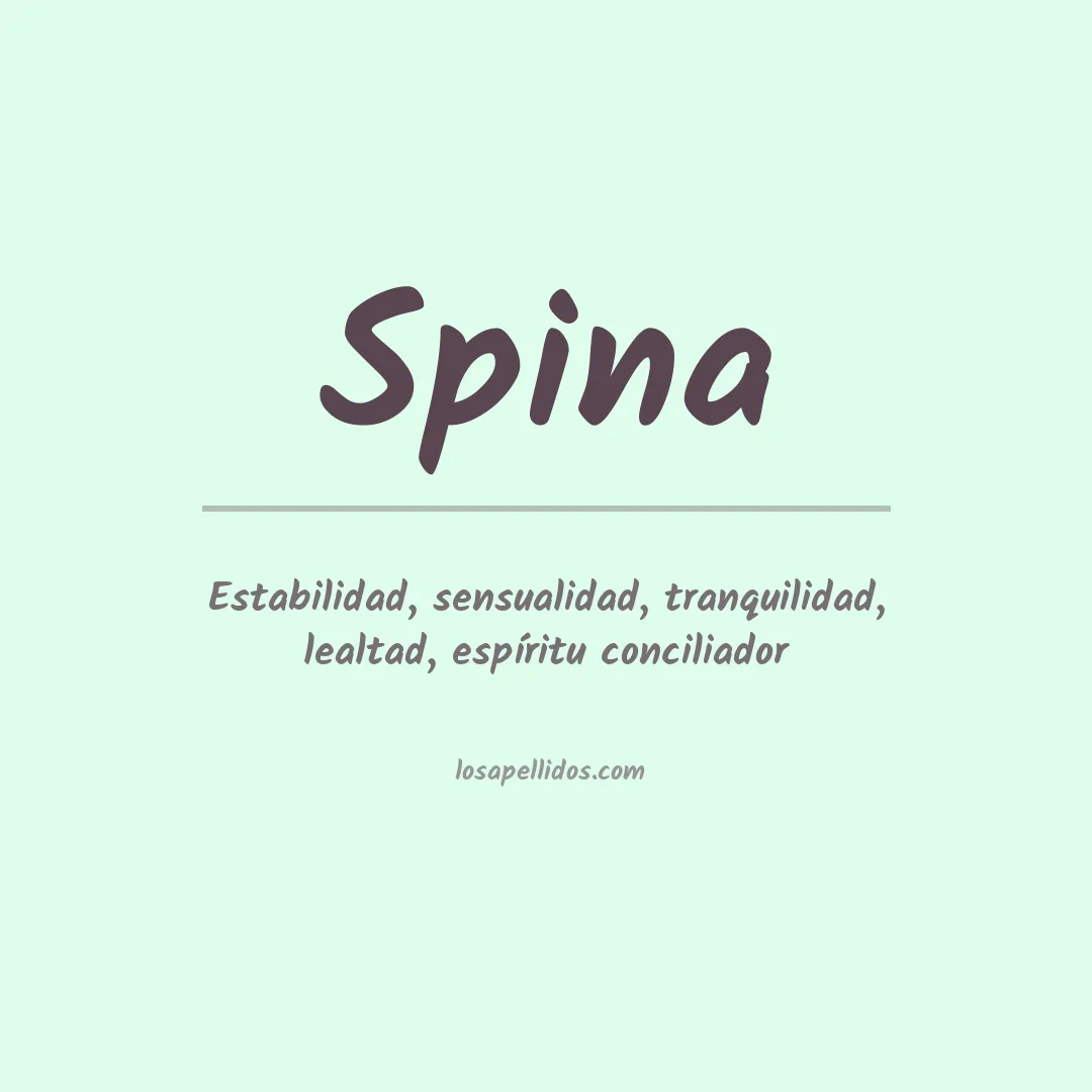 Apellido Spina