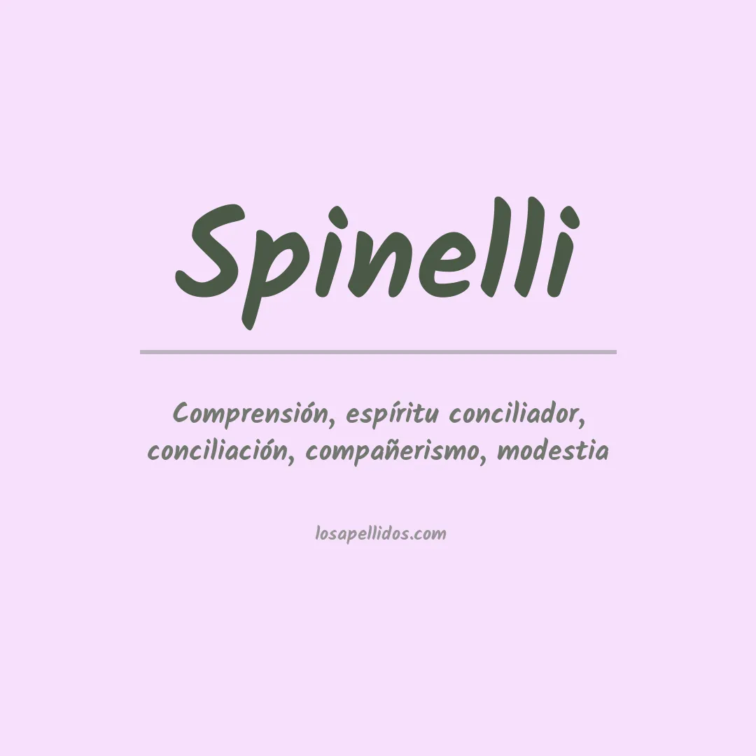 Apellido Spinelli