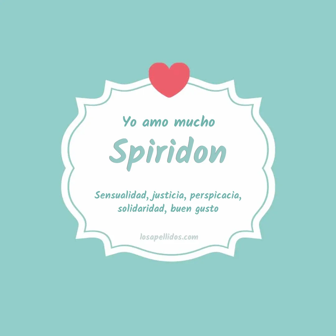 Yo amo mucho Spiridon