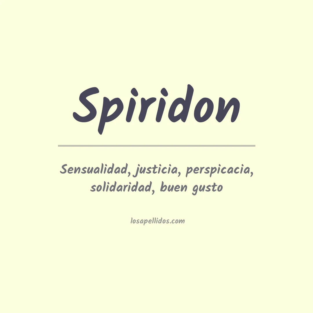 Apellido Spiridon