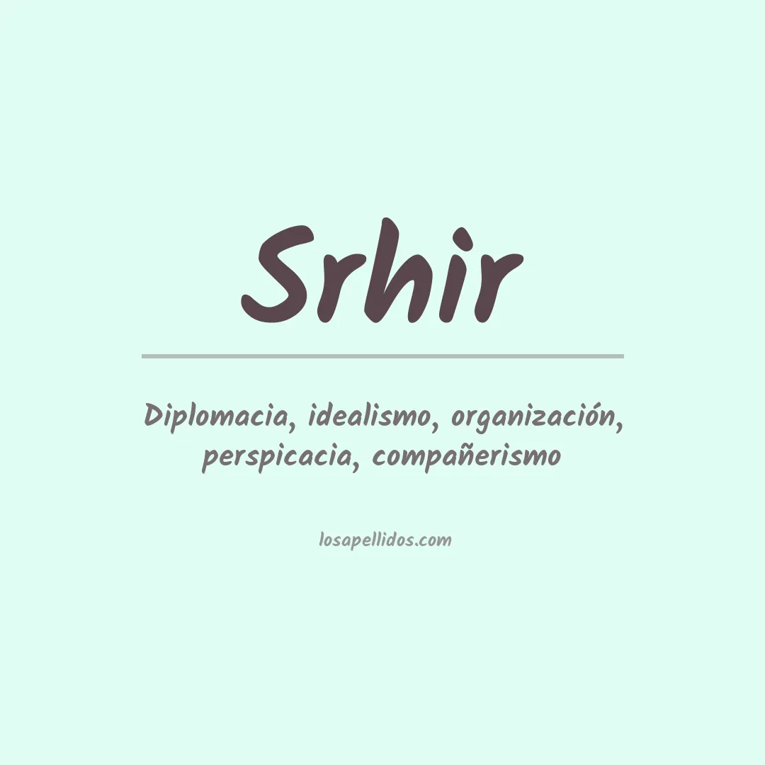 Apellido Srhir