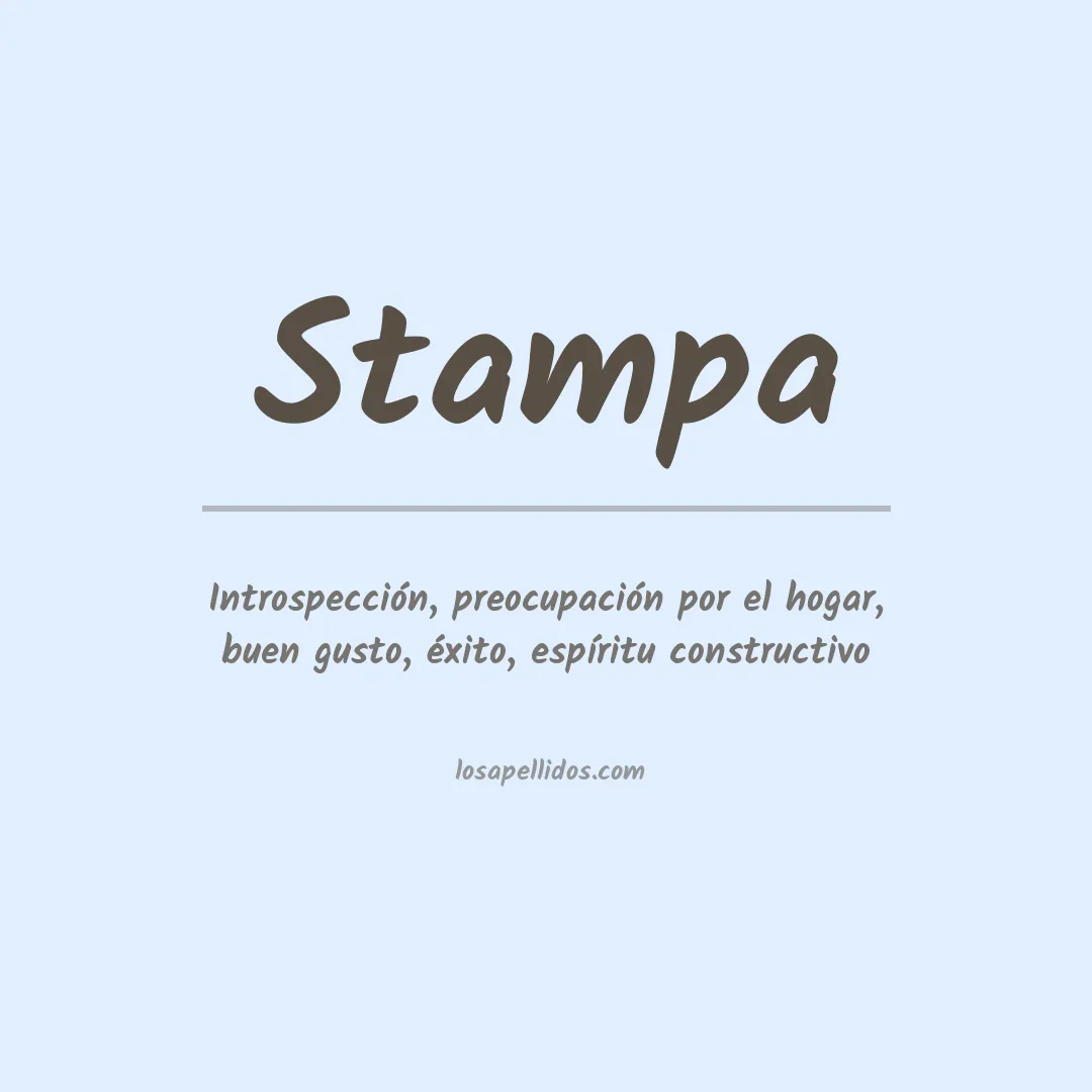 Apellido Stampa
