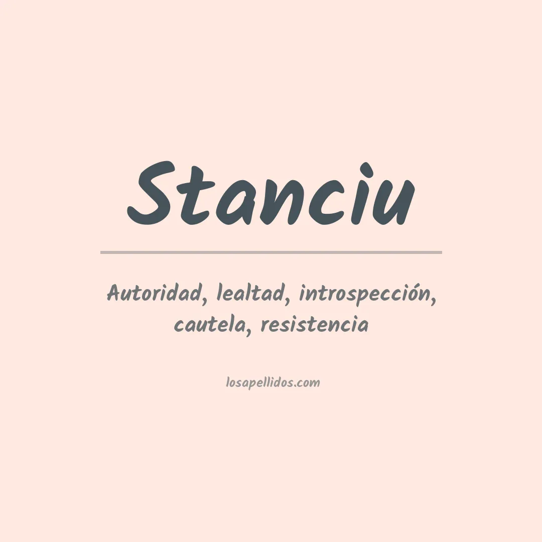 Apellido Stanciu