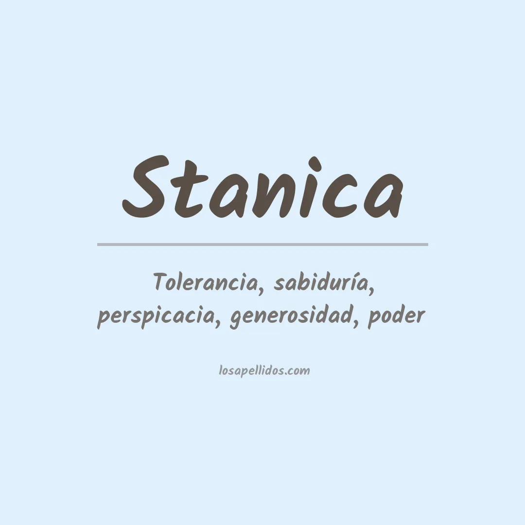 Apellido Stanica