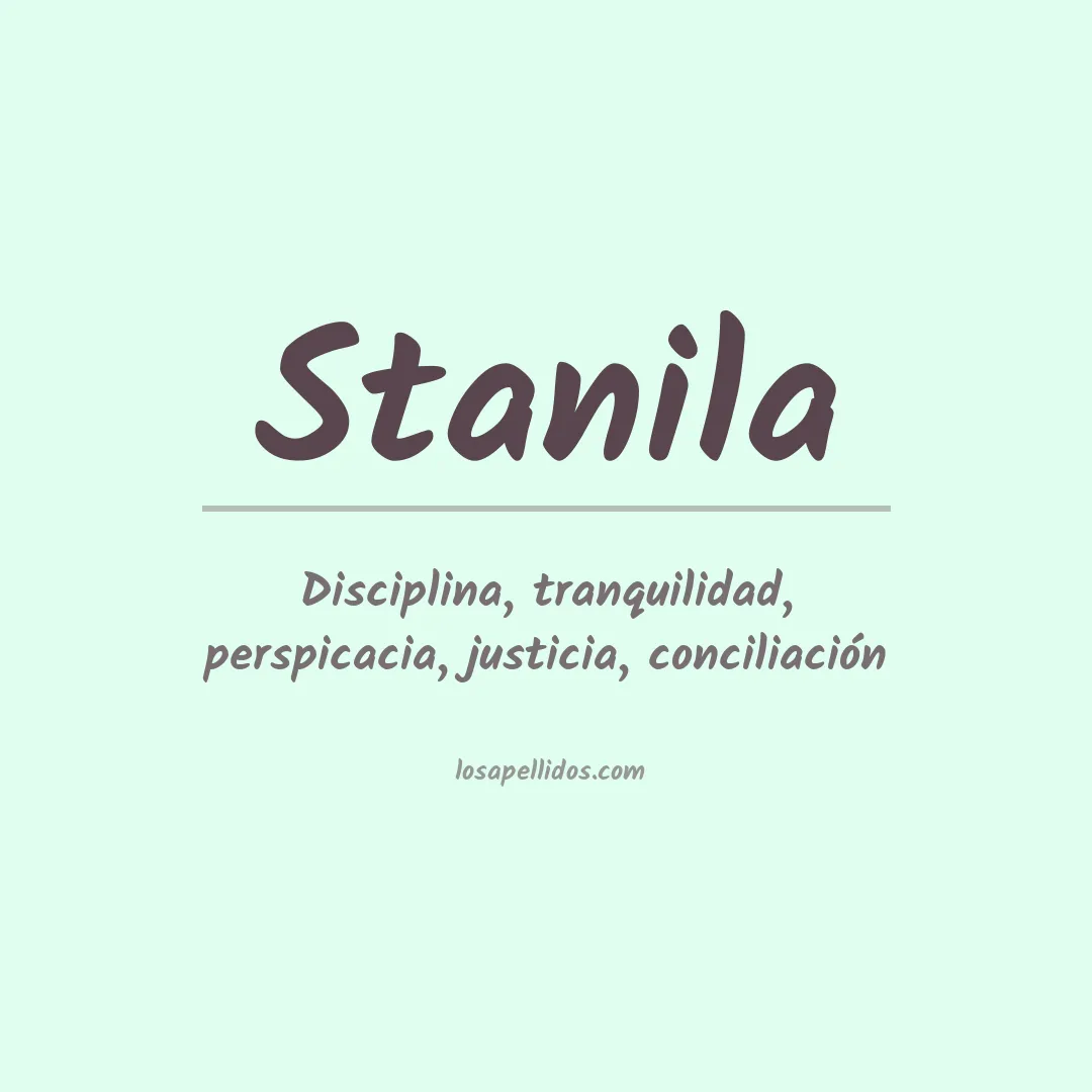 Apellido Stanila