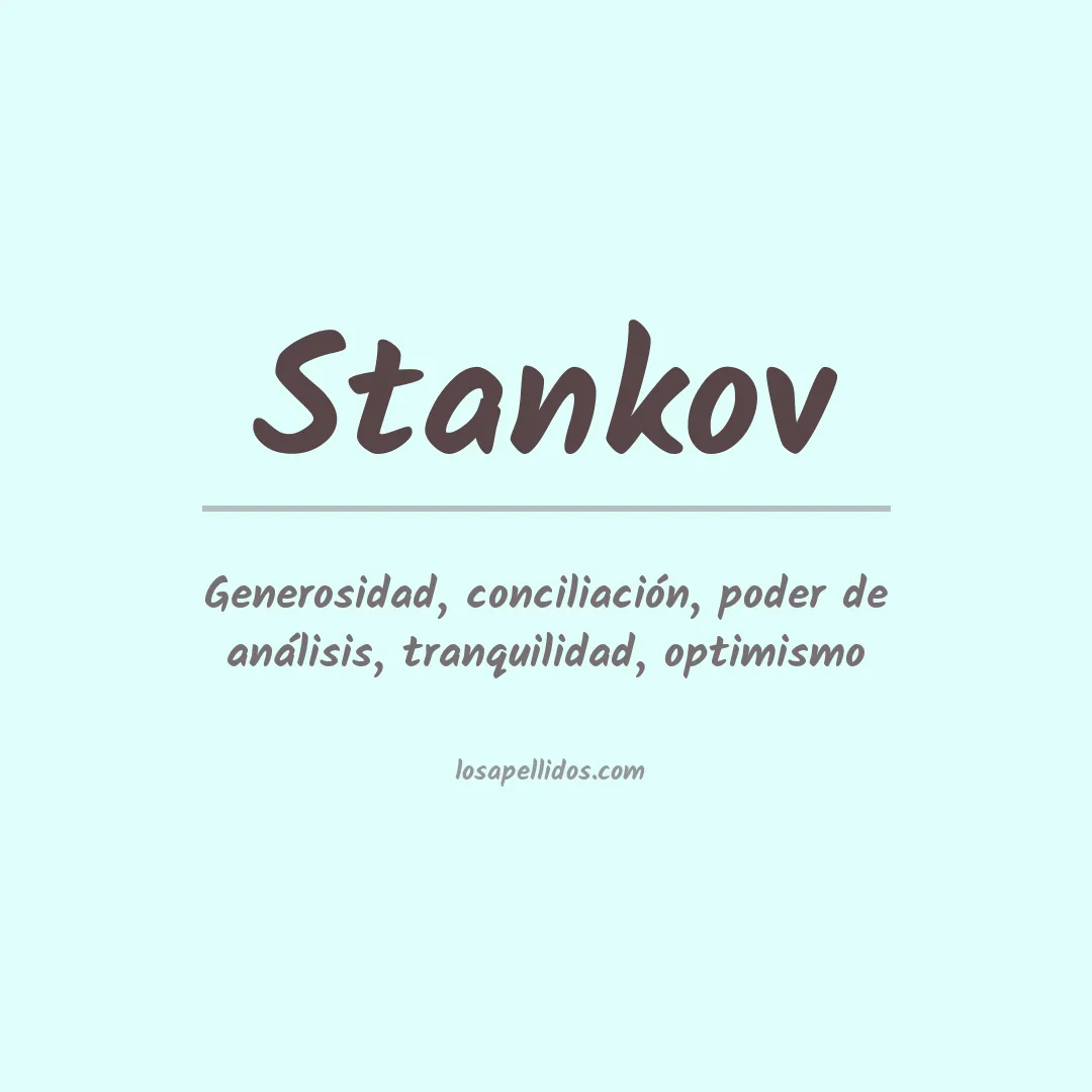 Apellido Stankov