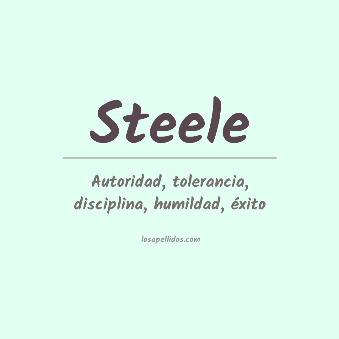 Apellido Steele