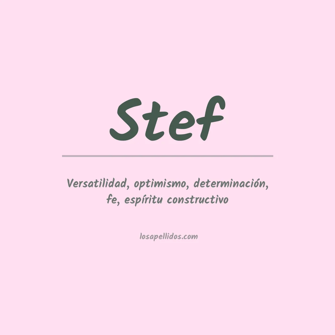 Apellido Stef