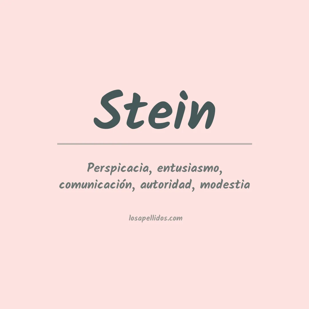 Apellido Stein