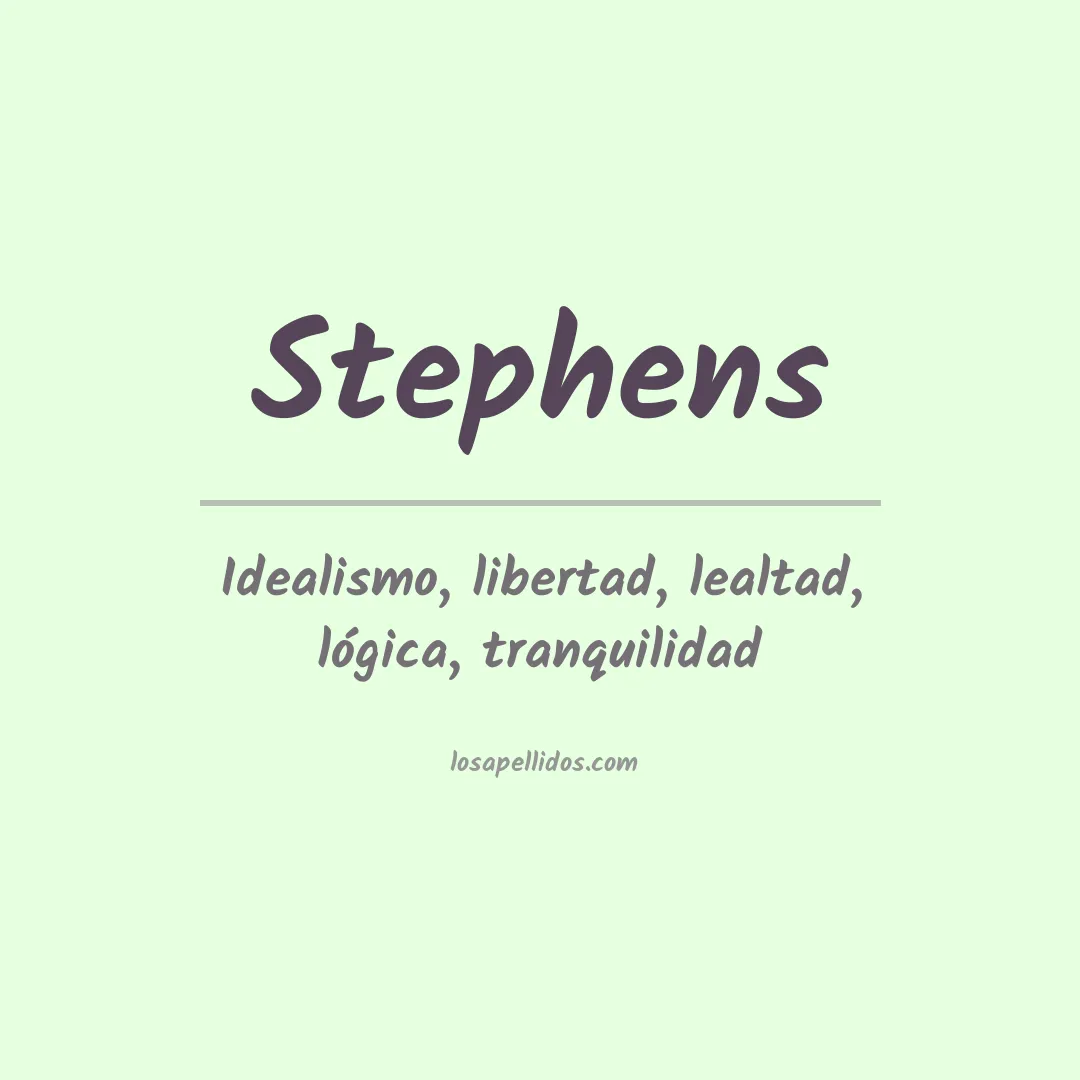 Apellido Stephens