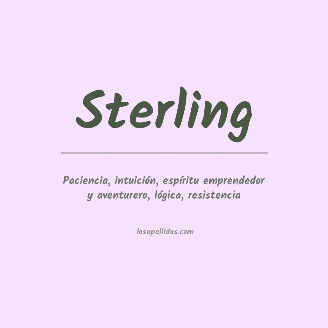 Apellido Sterling