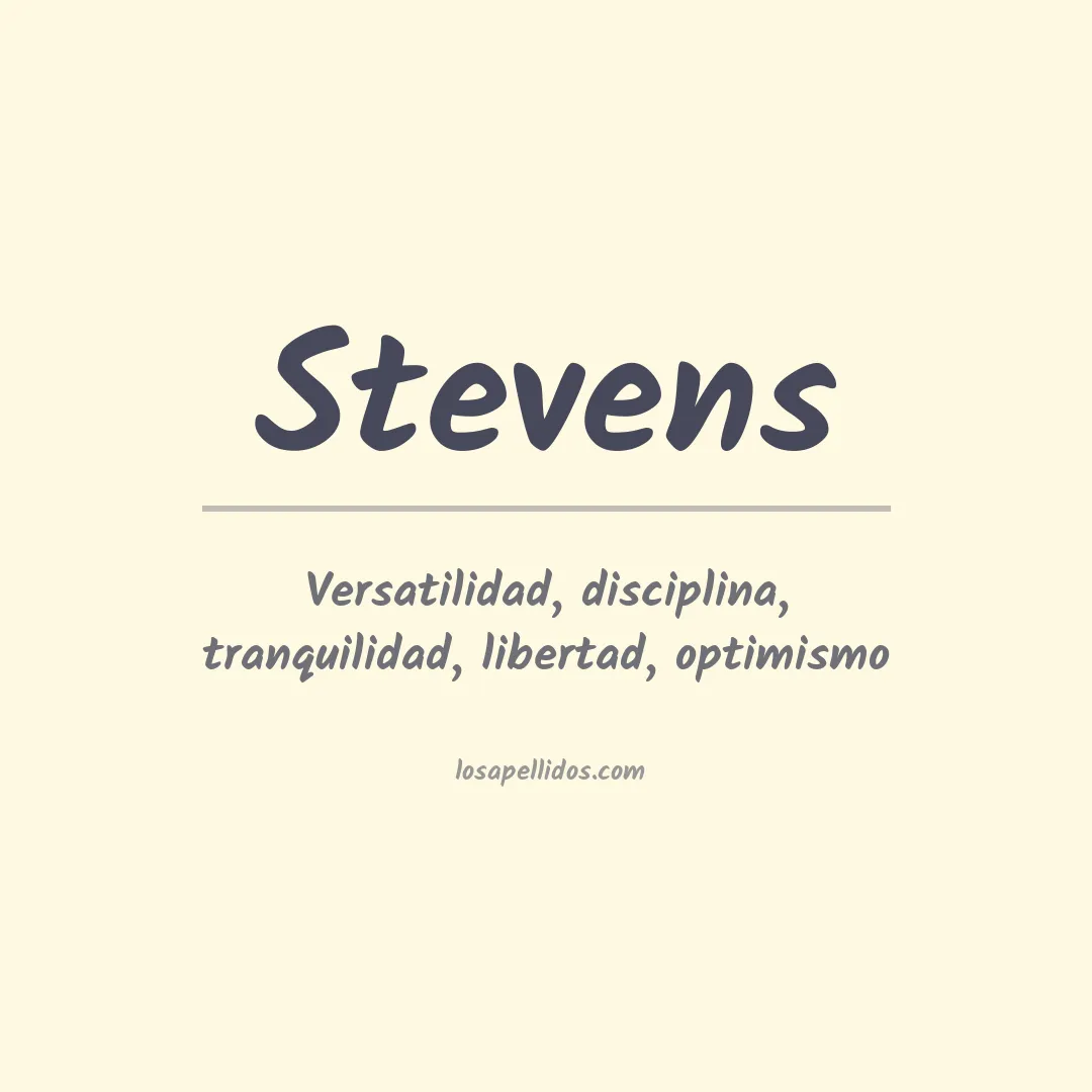 Apellido Stevens