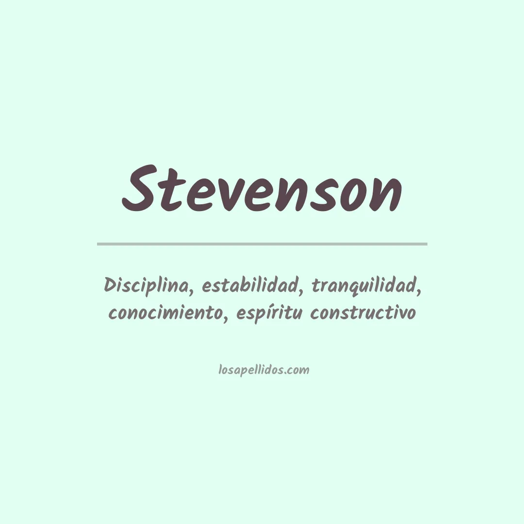 Apellido Stevenson