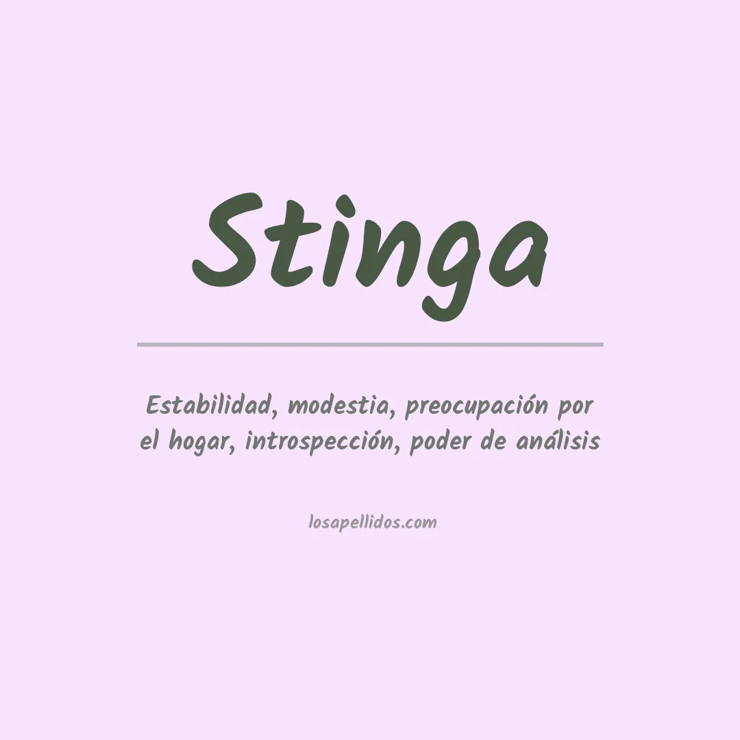 Apellido Stinga