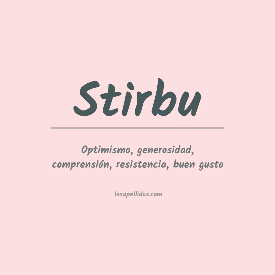 Apellido Stirbu