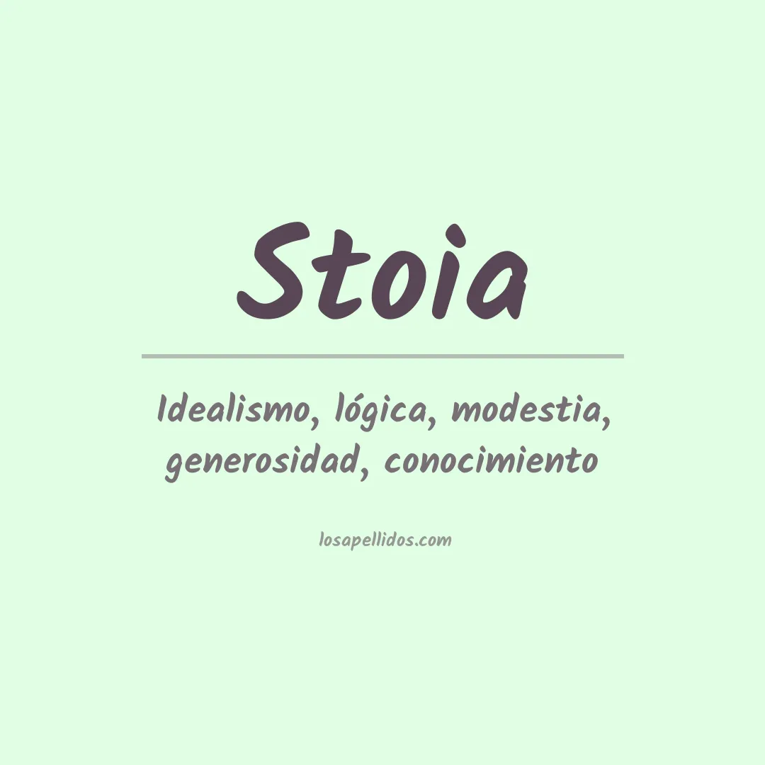 Apellido Stoia