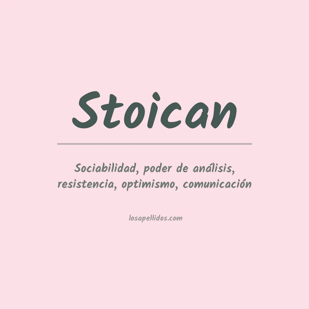 Apellido Stoican