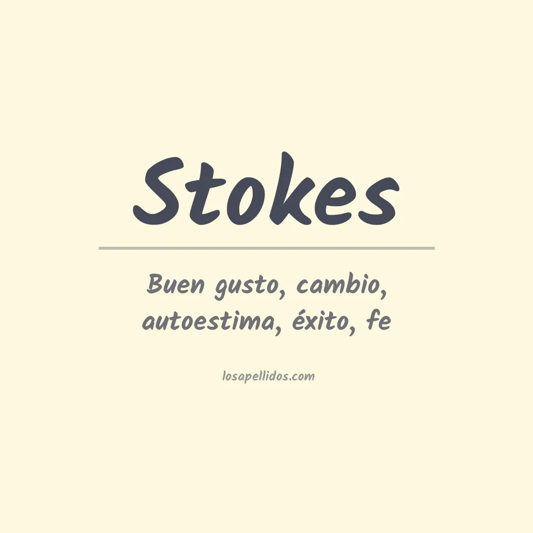 Apellido Stokes