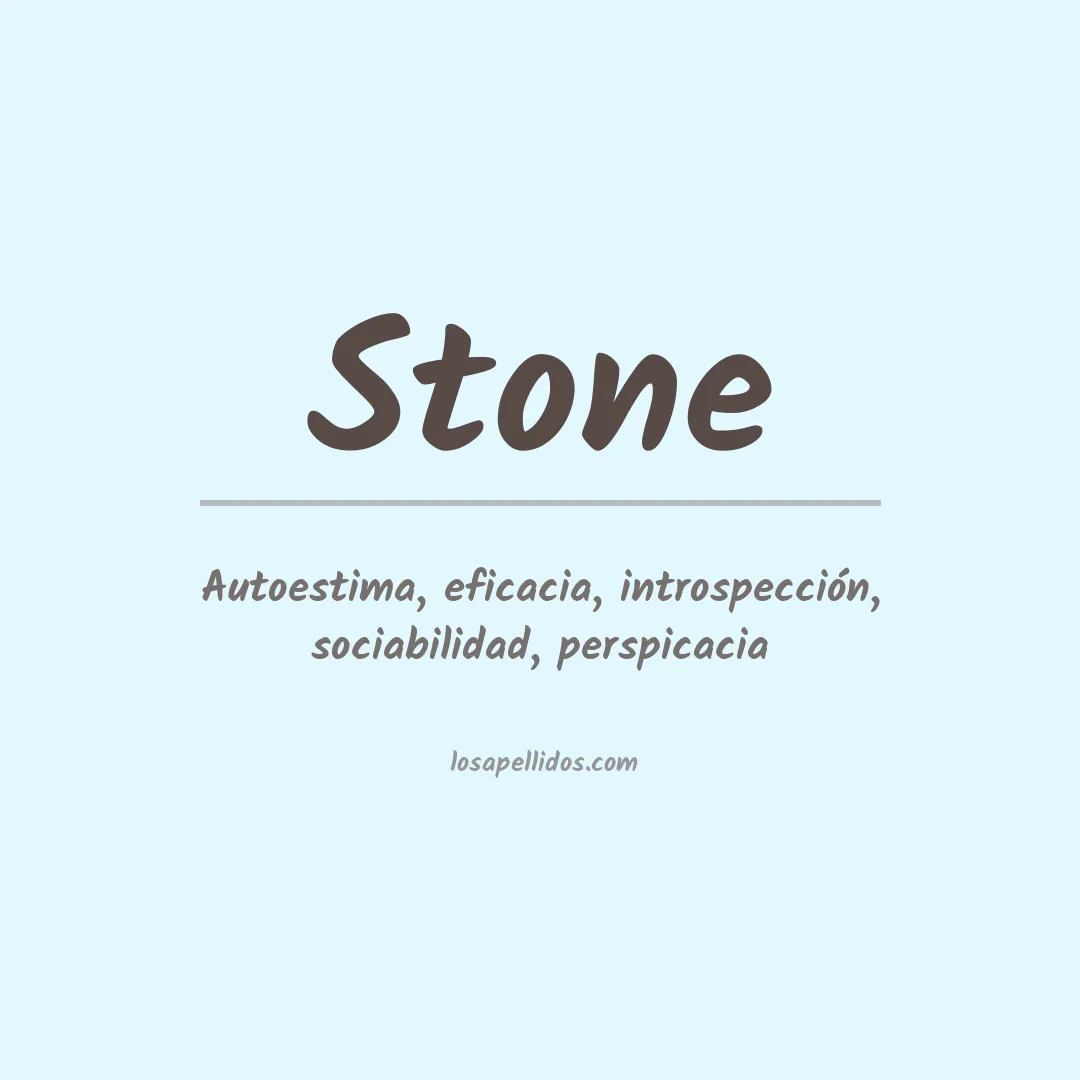 Apellido Stone