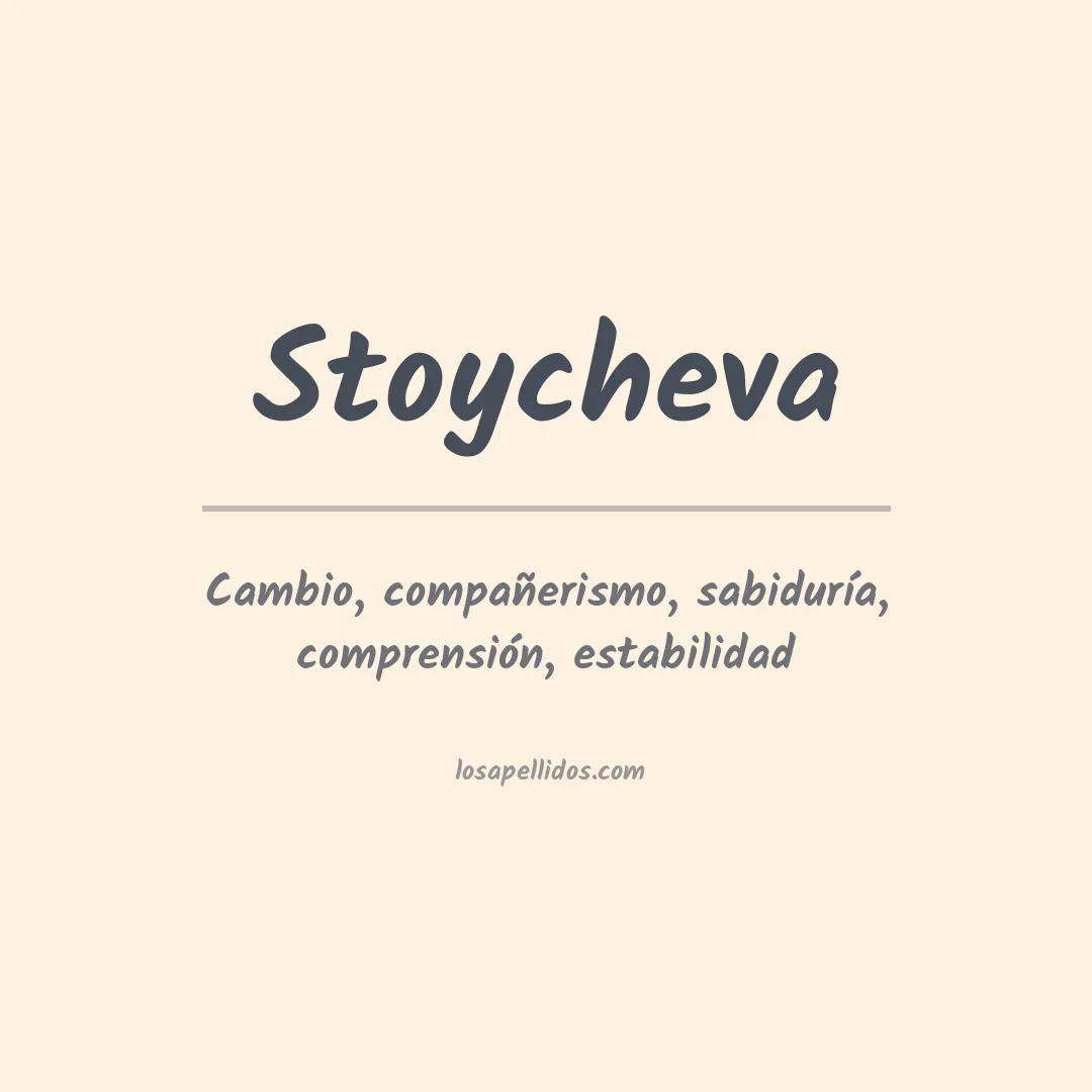 Apellido Stoycheva