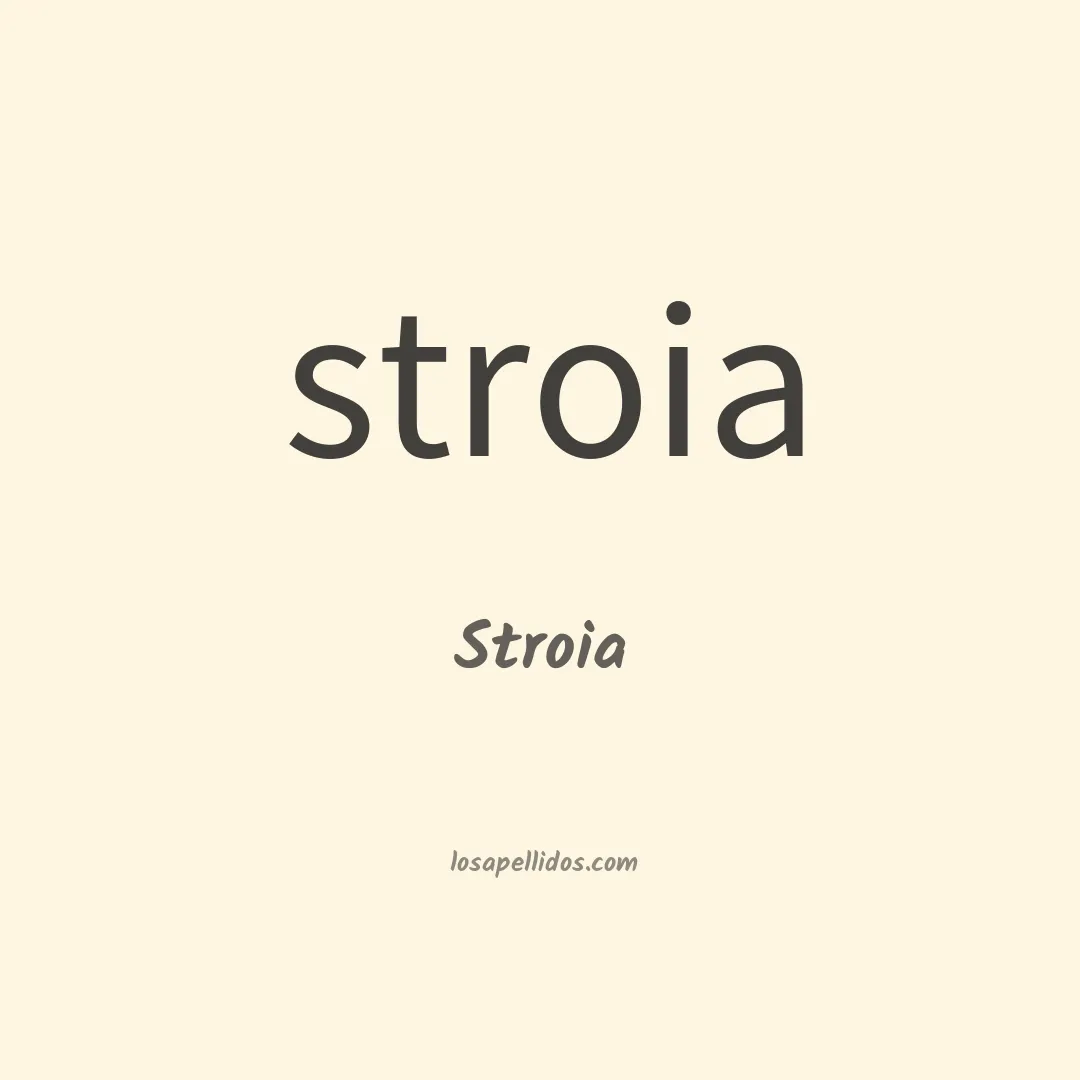 Stroia en chino