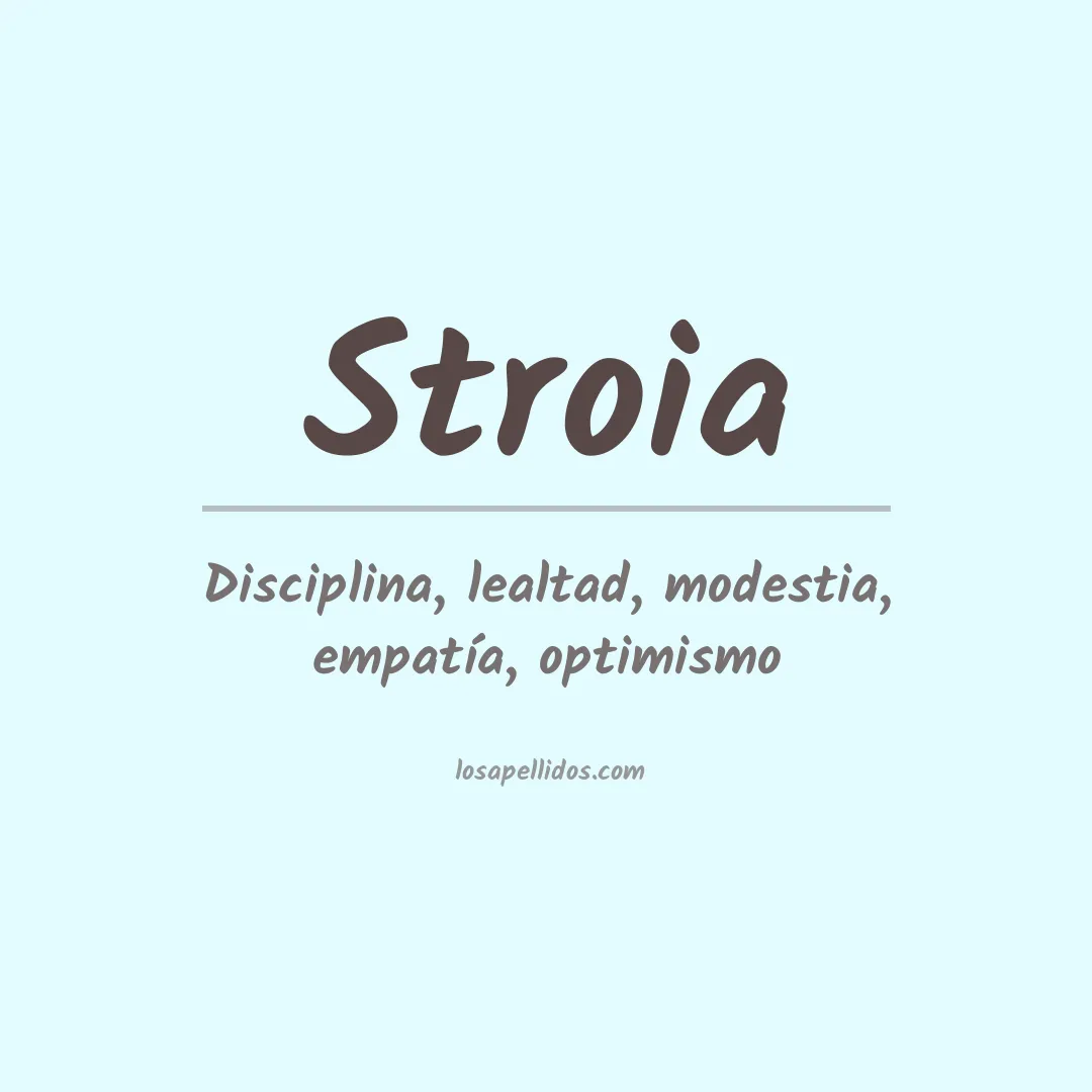 Apellido Stroia