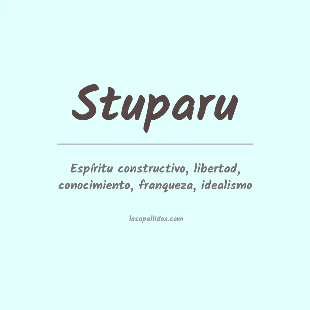 Apellido Stuparu