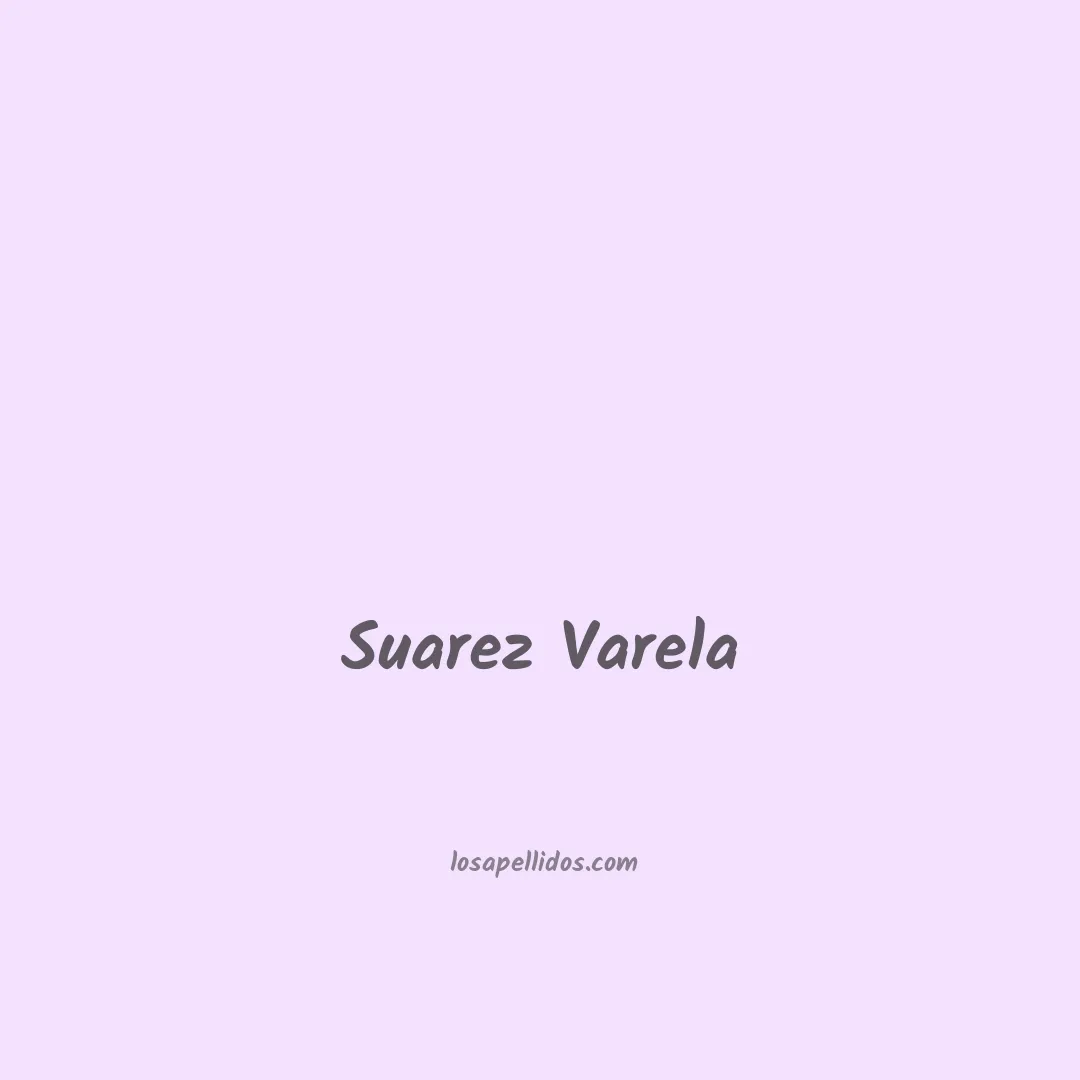 Suarez varela en chino