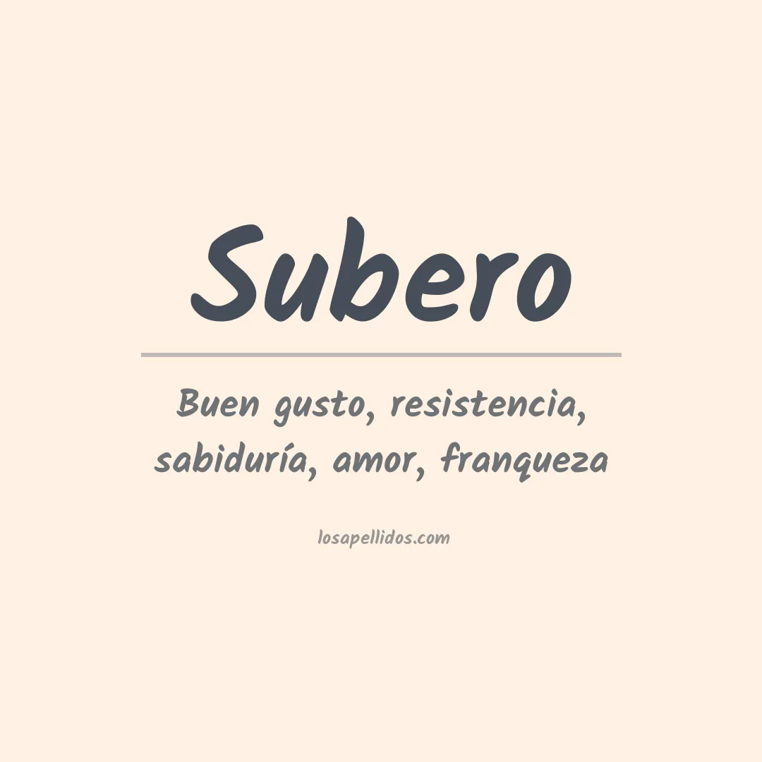 Apellido Subero