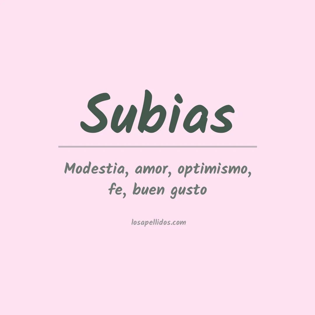 Apellido Subias