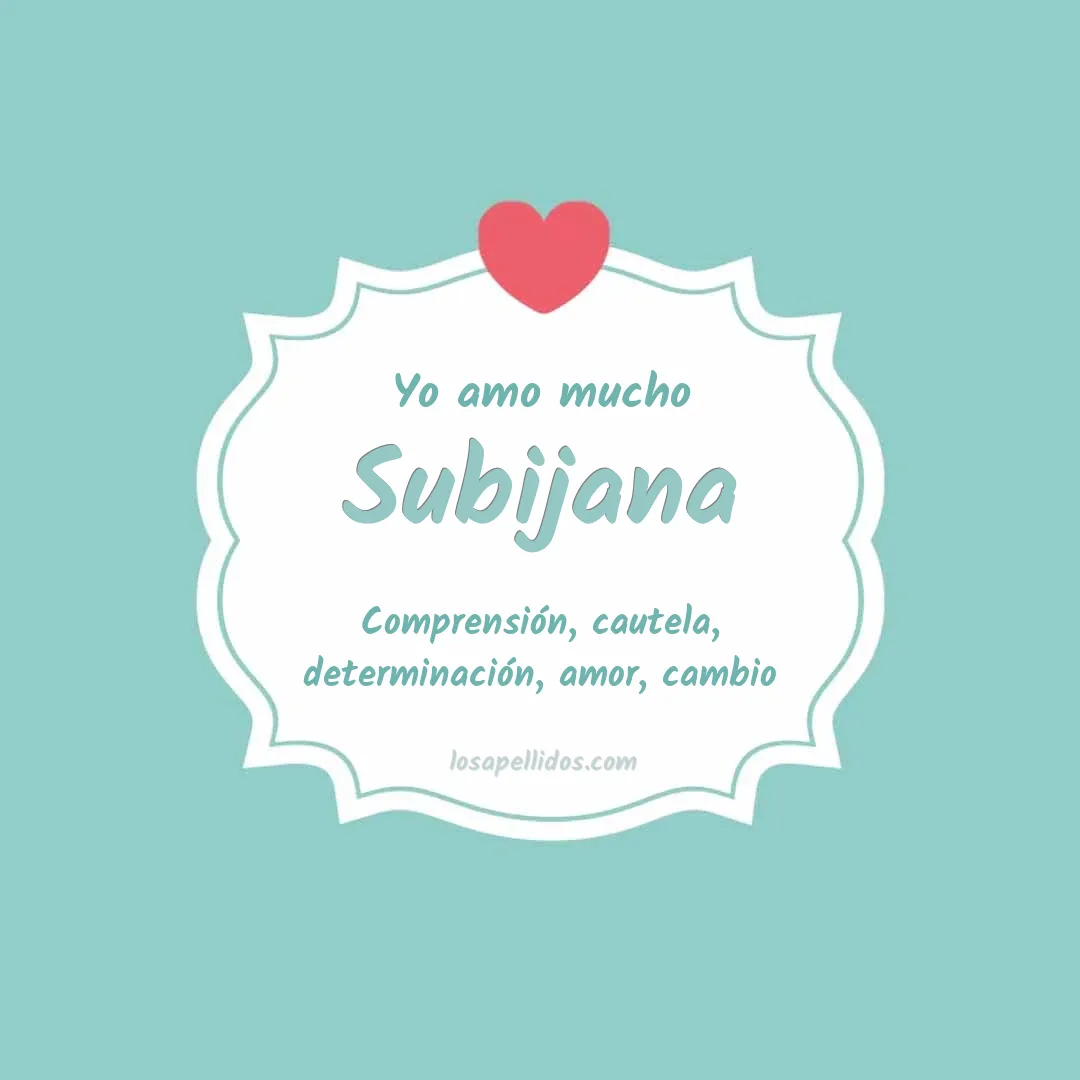 Yo amo mucho Subijana
