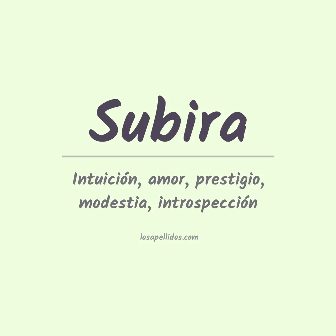 Apellido Subira