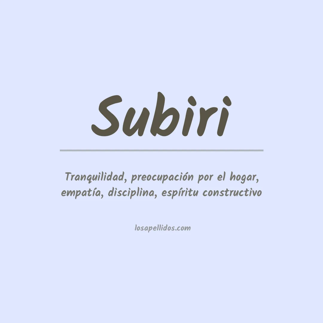 Apellido Subiri