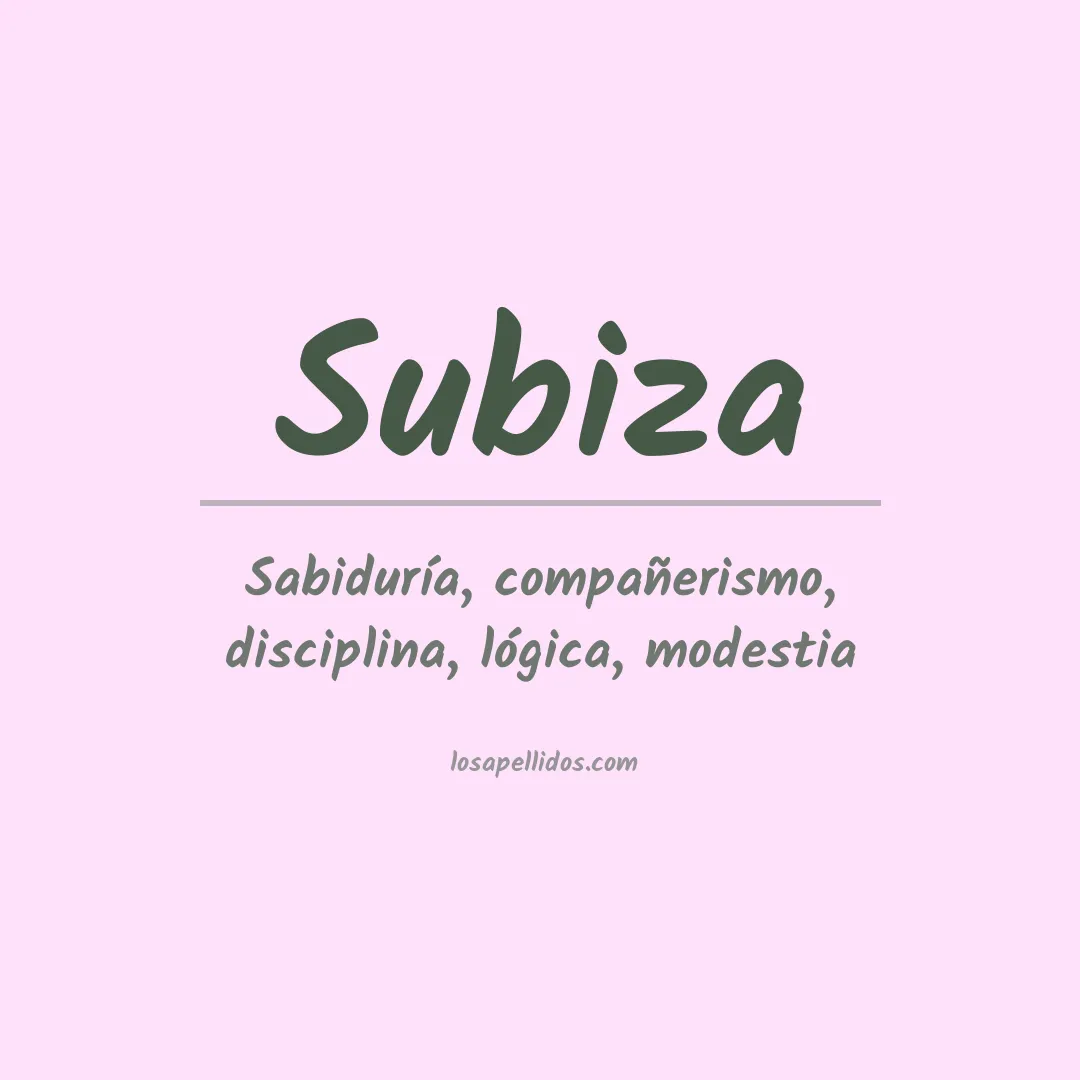 Apellido Subiza