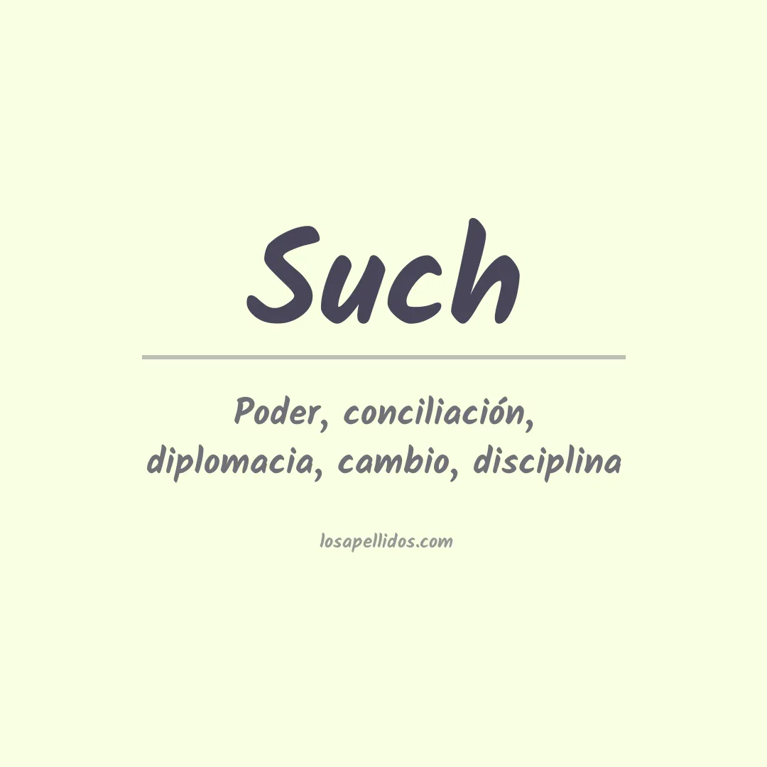 Apellido Such
